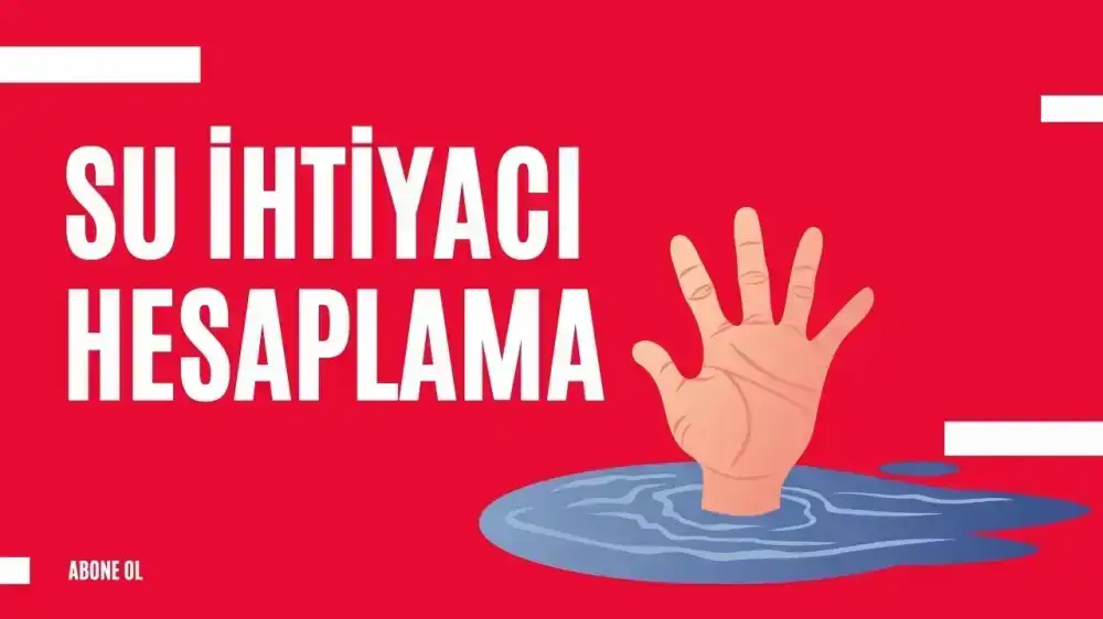 Su İhtiyacı Hesaplama